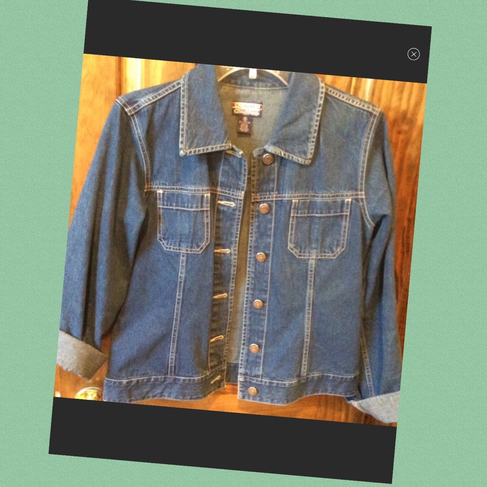 SOLD Old School Brand Small Light Denim Jean Jacket